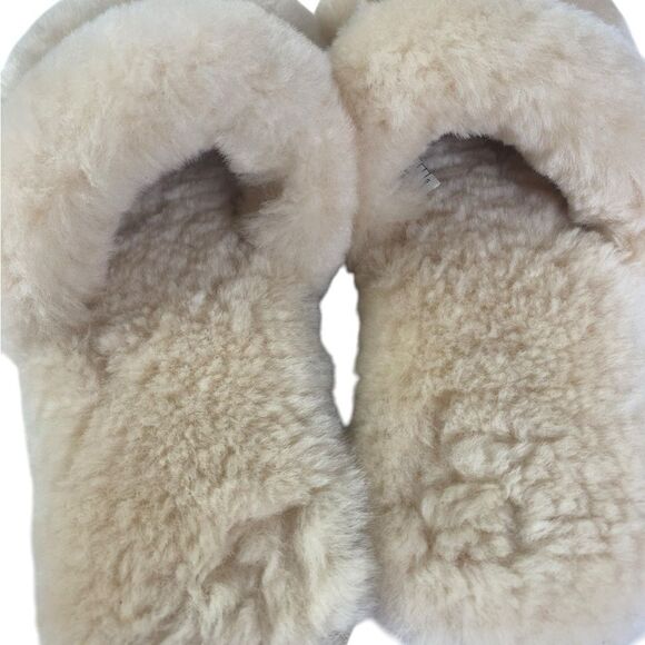 Emu Australia 8 slippers cream Wrenlette warm and fuzzy sheepskin - Picture 4 of 5